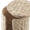 Casafield Free Standing Toilet Paper Storage Roll Holder with Lid - Natural, Fits 3 Rolls, Seagrass or Water Hyacinth Bath Tissue Organizer for Bathroom